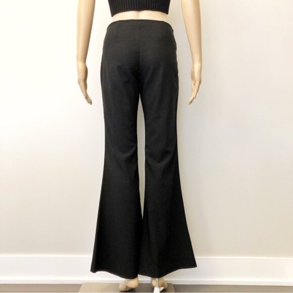 Vintage 725 Original Y2K Boot Cut Fit Flared Funky Low Rise Black Pants Trousers - Picture 14 of 14